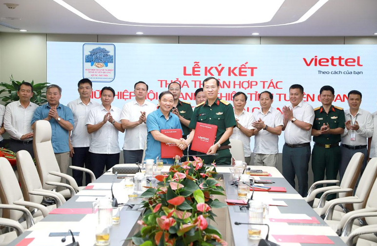 Tuyên Quang: Ký thỏa thuận hợp tác giữa Hiệp hội Doanh nghiệp tỉnh và Viettel Tuyên Quang